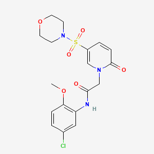 molecular formula C18H20ClN3O6S B2493741 N-(5-chloro-2-methoxyphenyl)-2-[5-(morpholin-4-ylsulfonyl)-2-oxopyridin-1(2H)-yl]acetamide CAS No. 1358227-60-7