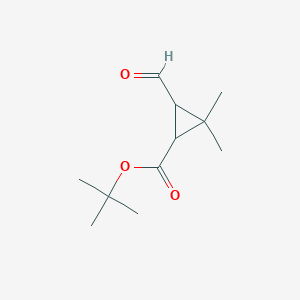 Tert-butyl 3-formyl-2,2-dimethylcyclopropane-1-carboxylate