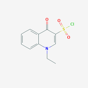 molecular formula C11H10ClNO3S B2493757 1-乙基-4-氧代喹啉-3-磺酰氯 CAS No. 2169907-32-6