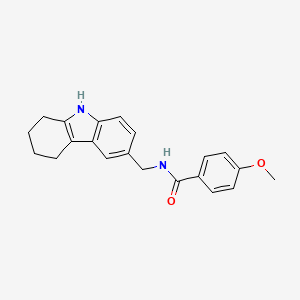 molecular formula C21H22N2O2 B2493784 4-methoxy-N-((2,3,4,9-tetrahydro-1H-carbazol-6-yl)methyl)benzamide CAS No. 852138-17-1