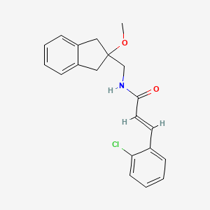 molecular formula C20H20ClNO2 B2493802 (E)-3-(2-chlorophenyl)-N-((2-methoxy-2,3-dihydro-1H-inden-2-yl)methyl)acrylamide CAS No. 2035004-19-2