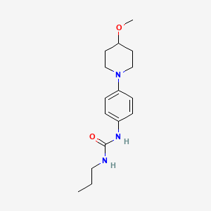 molecular formula C16H25N3O2 B2493845 1-(4-(4-Methoxypiperidin-1-yl)phenyl)-3-propylurea CAS No. 1448033-68-8