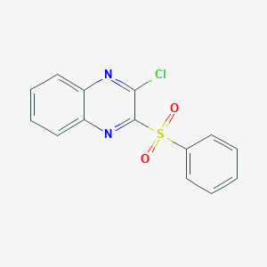 molecular formula C14H9ClN2O2S B249385 2-Chloro-3-(phenylsulfonyl)quinoxaline 