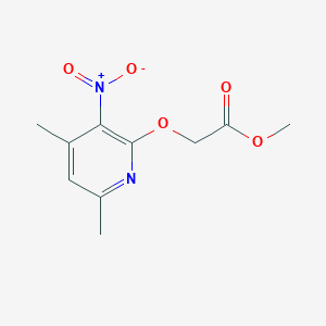 molecular formula C10H12N2O5 B2493850 [(4,6-二甲基-3-硝基吡啶-2-基)氧基]乙酸甲酯 CAS No. 893764-49-3