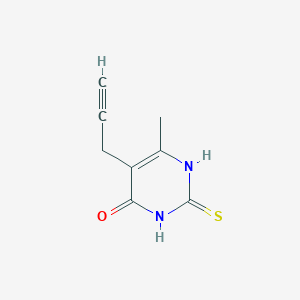 molecular formula C8H8N2OS B2493851 6-methyl-5-prop-2-ynyl-2-sulfanylidene-1H-pyrimidin-4-one CAS No. 132938-38-6
