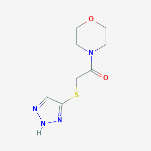 molecular formula C8H12N4O2S B249386 4-[(1H-1,2,3-triazol-4-ylsulfanyl)acetyl]morpholine 