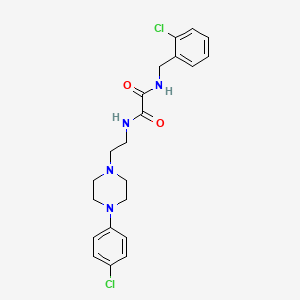 molecular formula C21H24Cl2N4O2 B2493866 N1-(2-chlorobenzyl)-N2-(2-(4-(4-chlorophenyl)piperazin-1-yl)ethyl)oxalamide CAS No. 1049397-89-8