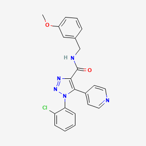 molecular formula C22H18ClN5O2 B2493886 3-({2-[(2,3-dimethylphenyl)amino]-2-oxoethyl}thio)-N-(3-fluorophenyl)[1,2,4]triazolo[4,3-a]pyridine-6-carboxamide CAS No. 1207040-62-7
