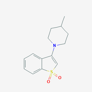 molecular formula C14H17NO2S B249390 1-(1,1-Dioxido-1-benzothien-3-yl)-4-methylpiperidine 
