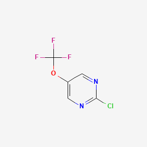 molecular formula C5H2ClF3N2O B2493907 2-Chloro-5-(trifluoromethoxy)pyrimidine CAS No. 1261812-52-5