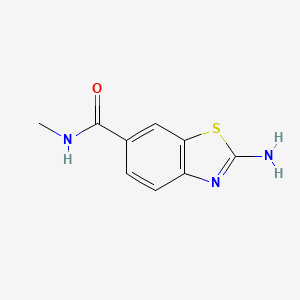 molecular formula C9H9N3OS B2493920 2-氨基-N-甲基苯并[d]噻唑-6-甲酰胺 CAS No. 332898-48-3