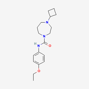 molecular formula C18H27N3O2 B2493923 4-cyclobutyl-N-(4-ethoxyphenyl)-1,4-diazepane-1-carboxamide CAS No. 2194845-86-6