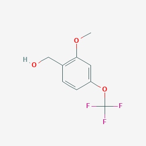 molecular formula C9H9F3O3 B2493924 2-甲氧基-4-(三氟甲氧基)苄醇 CAS No. 886500-30-7