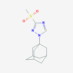 molecular formula C13H19N3O2S B249393 1-(1-adamantyl)-3-(methylsulfonyl)-1H-1,2,4-triazole 