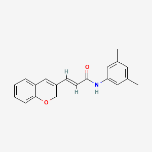 molecular formula C20H19NO2 B2493945 (2E)-3-(2H-chromen-3-yl)-N-(3,5-dimethylphenyl)prop-2-enamide CAS No. 887347-17-3