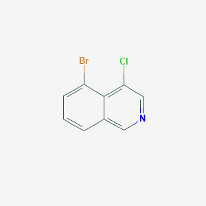 molecular formula C9H5BrClN B2493955 5-Bromo-4-chloroisoquinoline CAS No. 1822679-63-9