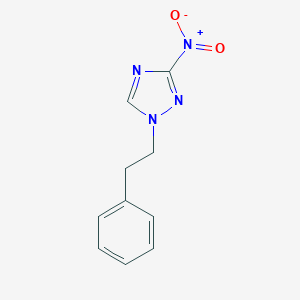 molecular formula C10H10N4O2 B249396 3-nitro-1-(2-phenylethyl)-1H-1,2,4-triazole 