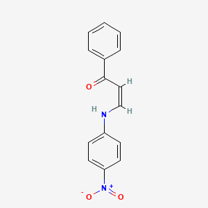 molecular formula C15H12N2O3 B2493967 (Z)-3-(4-nitroanilino)-1-phenylprop-2-en-1-one CAS No. 160534-34-9