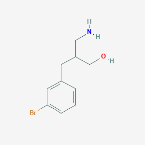 molecular formula C10H14BrNO B2493968 3-Amino-2-[(3-bromophenyl)methyl]propan-1-ol CAS No. 1092292-82-4