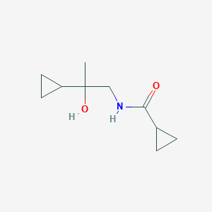 molecular formula C10H17NO2 B2493974 N-(2-cyclopropyl-2-hydroxypropyl)cyclopropanecarboxamide CAS No. 1286713-27-6