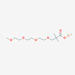 molecular formula C12H23LiO6 B2493982 Lithium;3-[2-[2-(2-methoxyethoxy)ethoxy]ethoxy]-2,2-dimethylpropanoate CAS No. 2377033-83-3