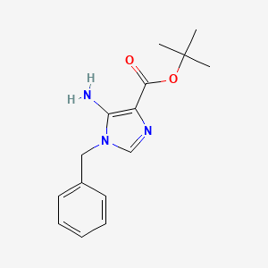 molecular formula C15H19N3O2 B2493987 Tert-butyl 5-amino-1-benzylimidazole-4-carboxylate CAS No. 2248417-46-9