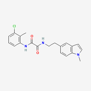 N1-(3-chloro-2-methylphenyl)-N2-(2-(1-methyl-1H-indol-5-yl)ethyl)oxalamide