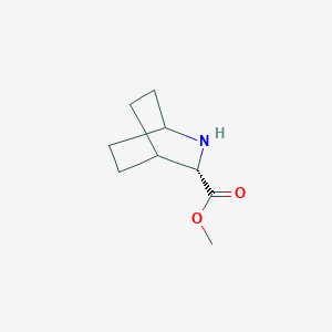 molecular formula C9H15NO2 B2494017 (S)-Methyl 2-azabicyclo[2.2.2]octane-3-carboxylate CAS No. 736111-77-6