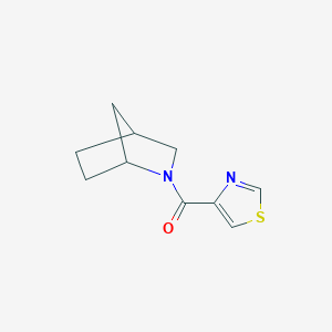 molecular formula C10H12N2OS B2494031 2-(1,3-Thiazole-4-carbonyl)-2-azabicyclo[2.2.1]heptane CAS No. 1343794-55-7