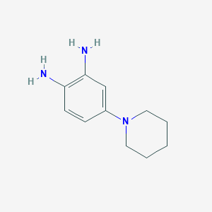 molecular formula C11H17N3 B2494038 4-(Piperidin-1-yl)benzene-1,2-diamine CAS No. 155198-10-0