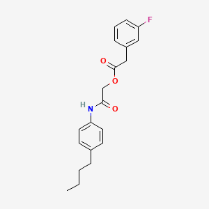 molecular formula C20H22FNO3 B2494040 [2-(4-Butylanilino)-2-oxoethyl] 2-(3-fluorophenyl)acetate CAS No. 1794938-48-9