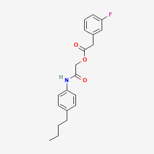 molecular formula C20H22FNO3 B2494040 [2-(4-丁基苯氨基)-2-氧代乙基] 2-(3-氟苯基)乙酸盐 CAS No. 1794938-48-9