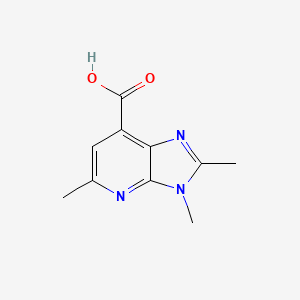 molecular formula C10H11N3O2 B2494057 3H-Imidazo[4,5-b]pyridine-7-carboxylic acid, 2,3,5-trimethyl- CAS No. 1253038-90-2