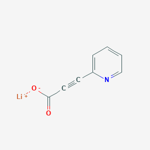 molecular formula C8H4LiNO2 B2494068 锂;3-吡啶-2-基丙-2-炔酸酯 CAS No. 2445792-95-8
