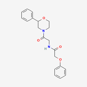 molecular formula C20H22N2O4 B2494093 N-(2-oxo-2-(2-phenylmorpholino)ethyl)-2-phenoxyacetamide CAS No. 953946-95-7