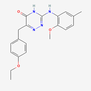 6-(4-ethoxybenzyl)-3-((2-methoxy-5-methylphenyl)amino)-1,2,4-triazin-5(4H)-one