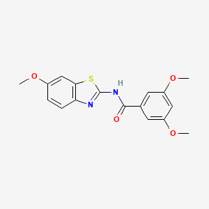 3,5-dimethoxy-N-(6-methoxy-1,3-benzothiazol-2-yl)benzamide