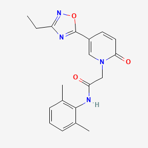 N-(2,6-dimethylphenyl)-2-(5-(3-ethyl-1,2,4-oxadiazol-5-yl)-2-oxopyridin-1(2H)-yl)acetamide