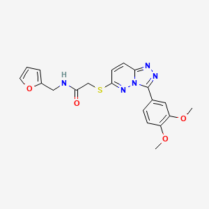 2-{[3-(3,4-dimethoxyphenyl)[1,2,4]triazolo[4,3-b]pyridazin-6-yl]thio}-N-(2-furylmethyl)acetamide