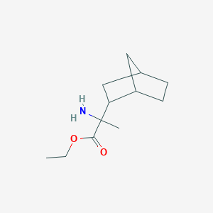 Ethyl 2-amino-2-(2-bicyclo[2.2.1]heptanyl)propanoate