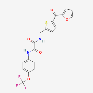 N1-((5-(furan-2-carbonyl)thiophen-2-yl)methyl)-N2-(4-(trifluoromethoxy)phenyl)oxalamide