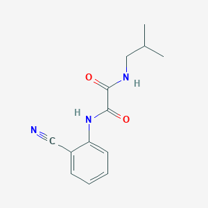 molecular formula C13H15N3O2 B2494166 N1-(2-氰基苯基)-N2-异丁氧草酰胺 CAS No. 898356-08-6