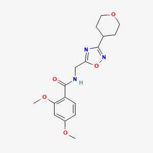 2,4-dimethoxy-N-((3-(tetrahydro-2H-pyran-4-yl)-1,2,4-oxadiazol-5-yl)methyl)benzamide