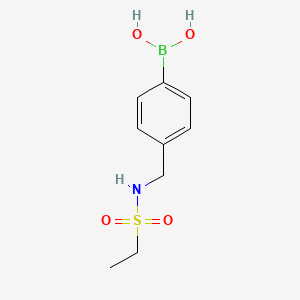 molecular formula C9H14BNO4S B2494179 [4-[(Ethylsulfonylamino)methyl]phenyl]boronic acid CAS No. 1509931-31-0