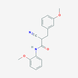 molecular formula C18H18N2O3 B2494188 2-cyano-N-(2-methoxyphenyl)-3-(3-methoxyphenyl)propanamide CAS No. 1261001-54-0