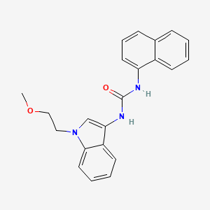 molecular formula C22H21N3O2 B2494189 1-(1-(2-metoxietil)-1H-indol-3-il)-3-(1-naftalenil)urea CAS No. 941951-90-2