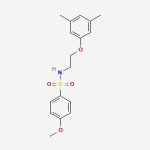 molecular formula C17H21NO4S B2494193 N-(2-(3,5-Dimethylphenoxy)ethyl)-4-methoxybenzolsulfonamid CAS No. 1105235-48-0