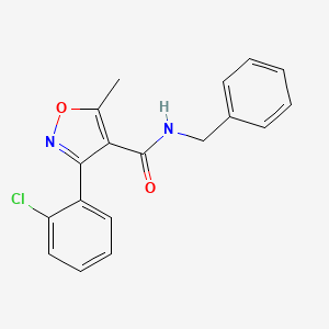N-benzyl-3-(2-chlorophenyl)-5-methyl-1,2-oxazole-4-carboxamide