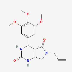 6-allyl-4-(3,4,5-trimethoxyphenyl)-3,4,6,7-tetrahydro-1H-pyrrolo[3,4-d]pyrimidine-2,5-dione