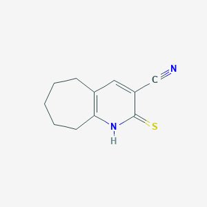 2-Thioxo-2,5,6,7,8,9-hexahydro-1H-cyclohepta[b]pyridine-3-carbonitrile